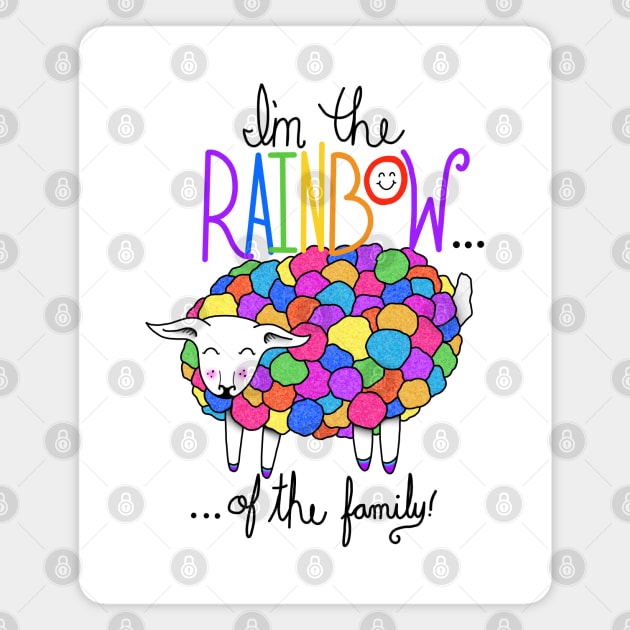 Rainbow Sheep of the Family Magnet by Vivid Chaos